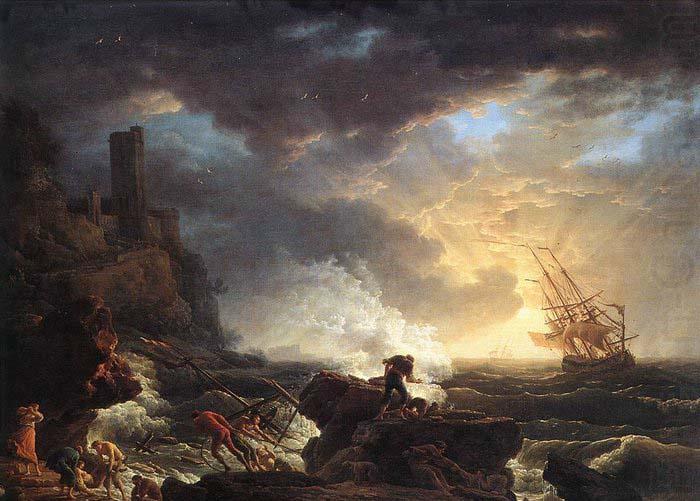 VERNET, Claude-Joseph Shipwreck china oil painting image